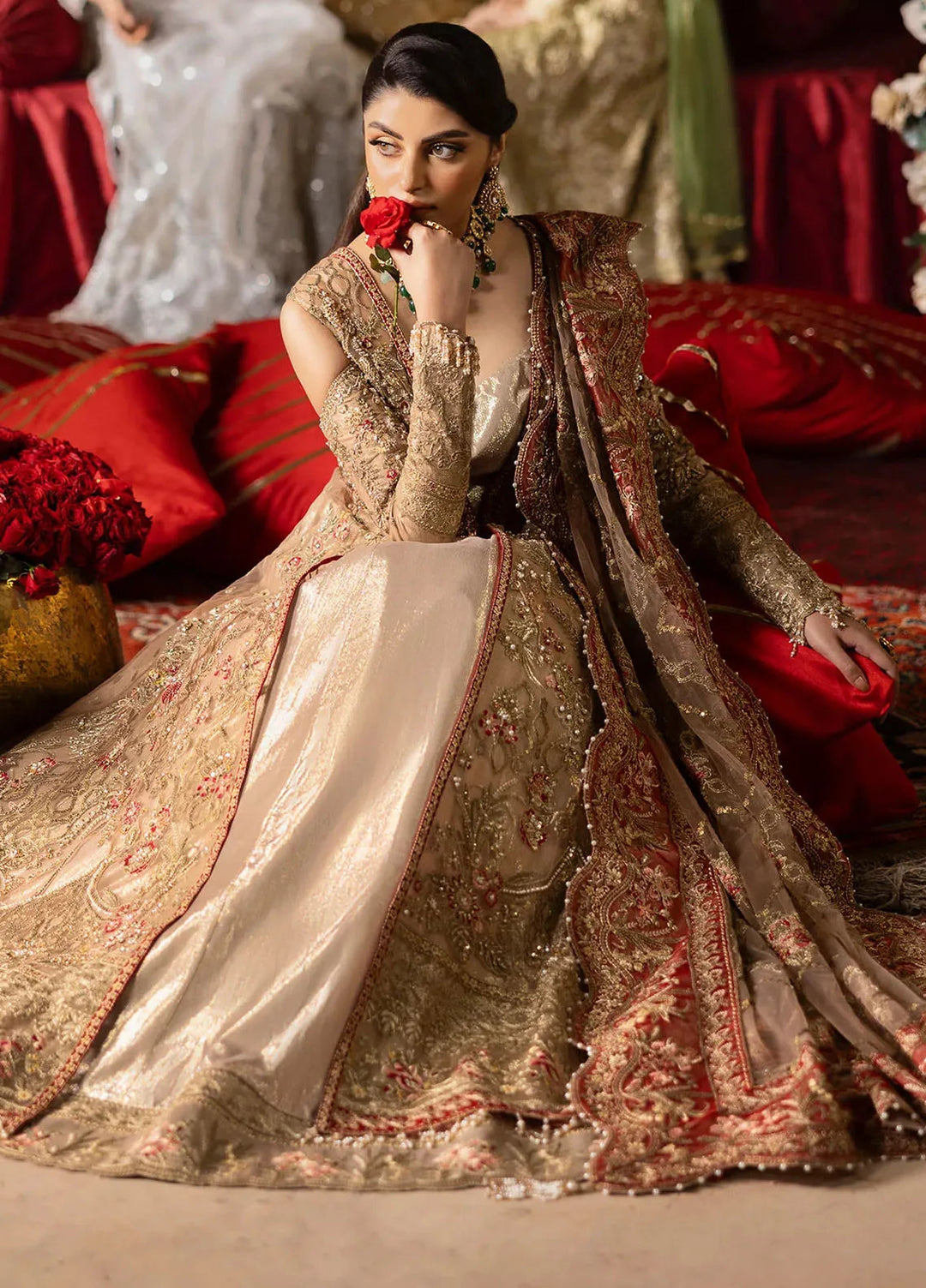 Jashn by Imrozia Serene Embroidered Net Suit Unstitched 4 Piece IM25J SB-37 Zarnigar - Formals Collection