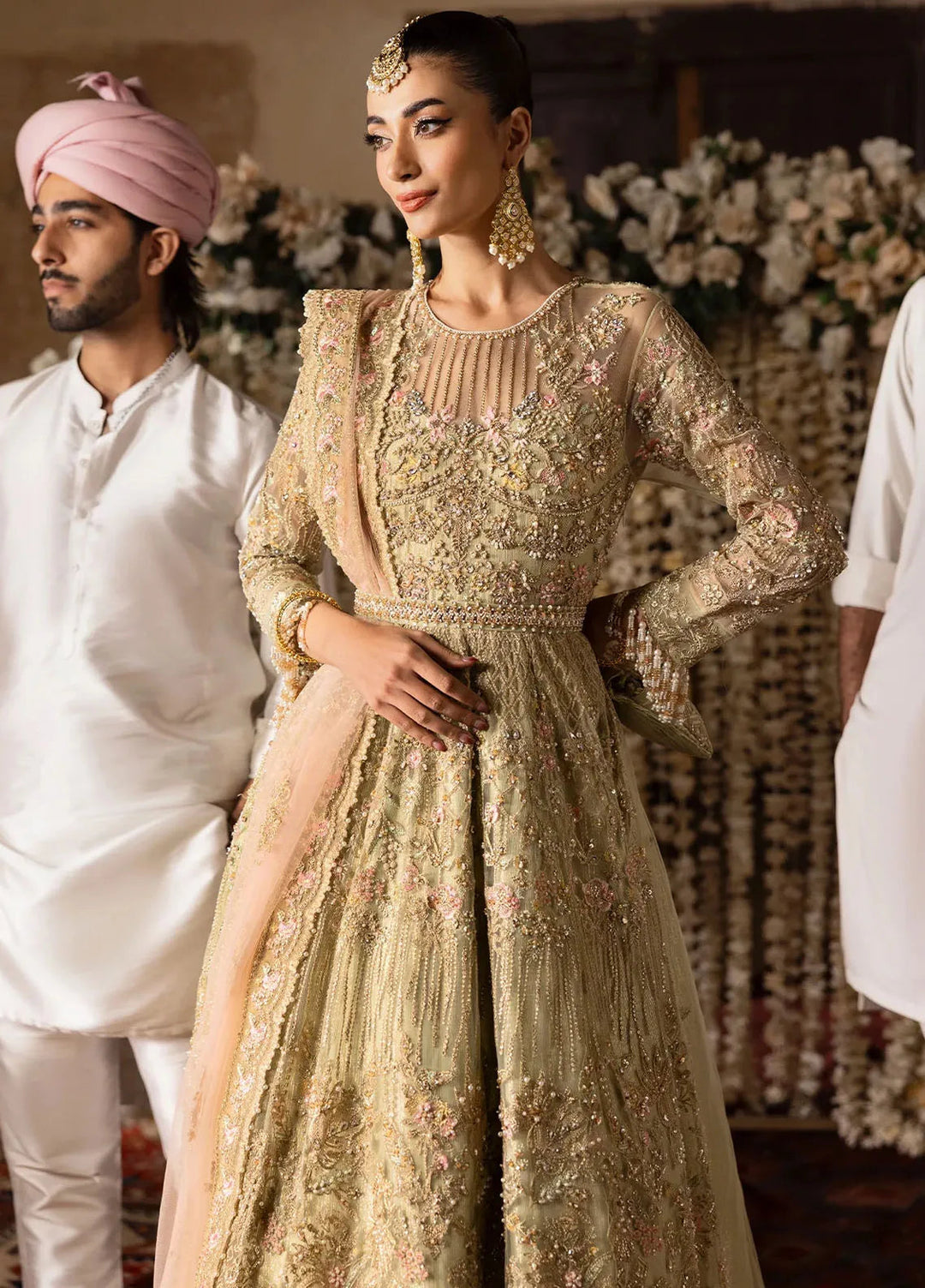 Jashn by Imrozia Serene Embroidered Net Suit Unstitched 4 Piece IM25J SB-39 Rekhta - Formals Collection