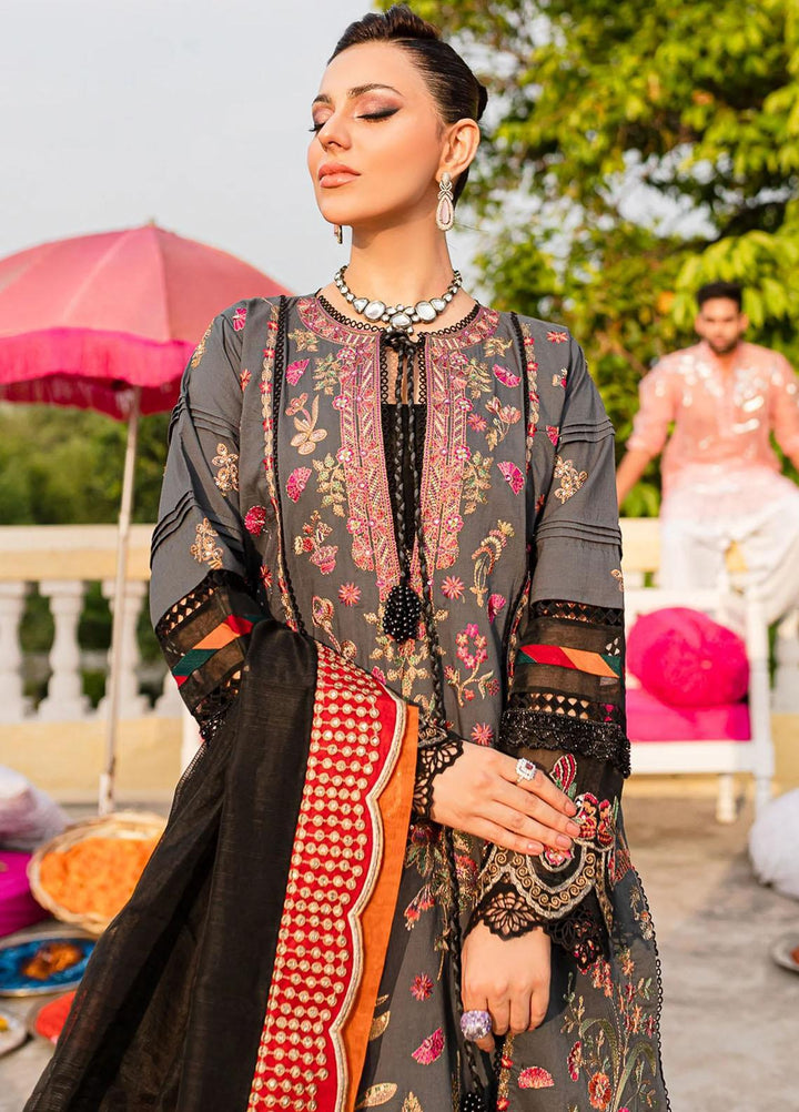 Jashn-e-Eid By Maryum N Maria Embroidered Lawn Suits Unstitched 3 Piece MNM23JE MLFD129 Chilli - Festive Collection