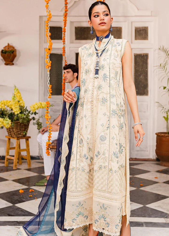 Jashn-e-Eid By Maryum N Maria Embroidered Lawn Suits Unstitched 3 Piece MNM23JE MLFD130 Cherish - Festive Collection