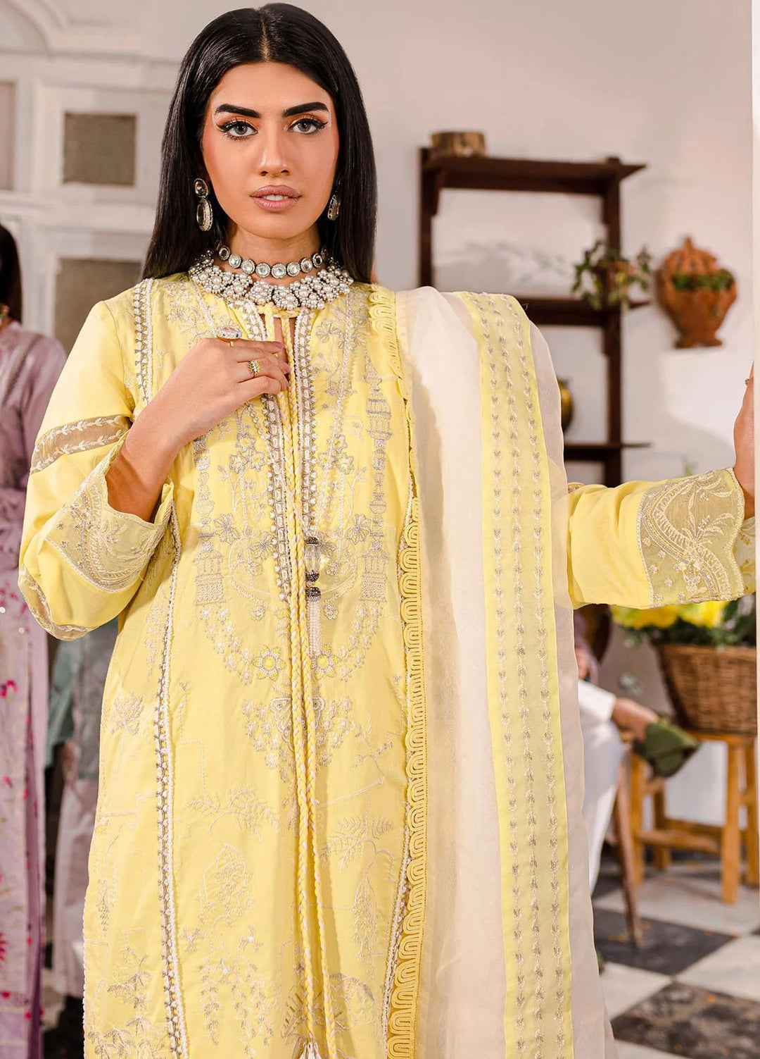 Jashn-e-Eid By Maryum N Maria Embroidered Lawn Suits Unstitched 3 Piece MNM23JE MLFD133 Twig - Festive Collection