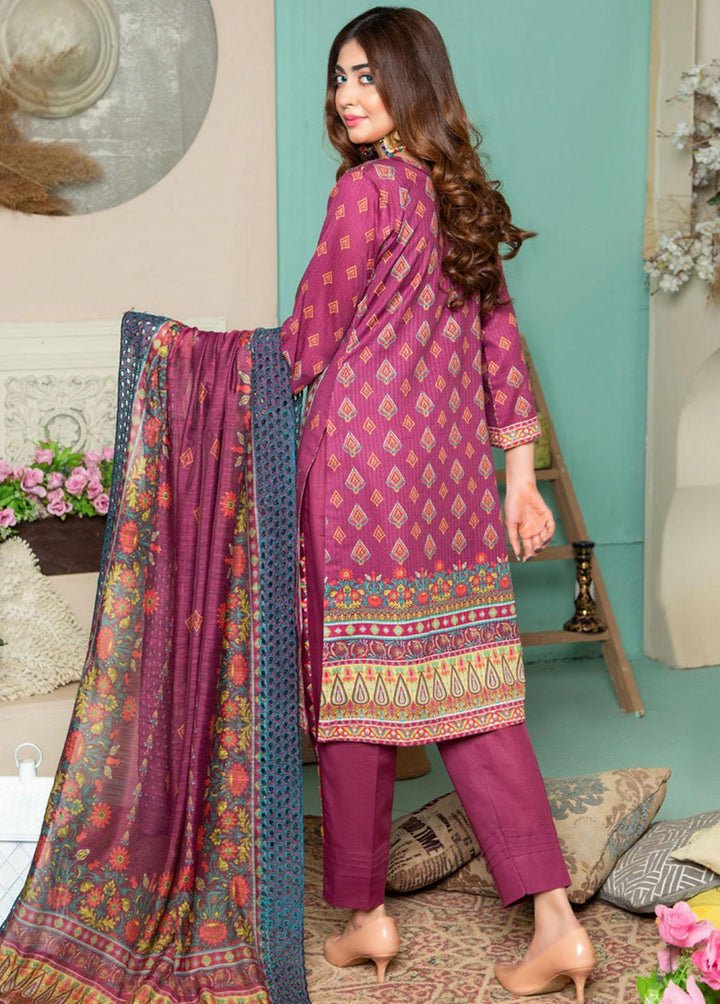 Jasmine By MTF Embroidered Lawn Suits Unstitched 3 Piece MTF22J 06 - Summer Collection