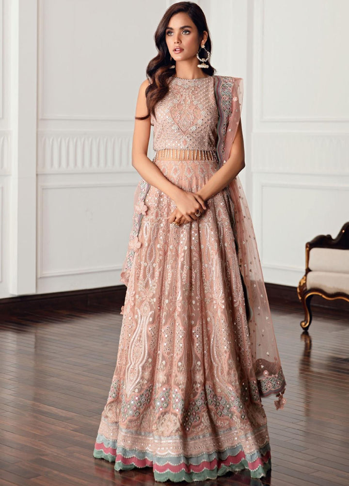 Jazmin Embroidered Chiffon Suits Unstitched 3 Piece JZ21EC 01-DIAMANTE - Festive Collection