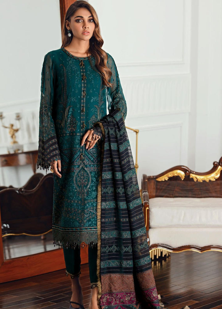 Jazmin Embroidered Chiffon Suits Unstitched 3 Piece JZ21EC 05-EMIRA - Festive Collection