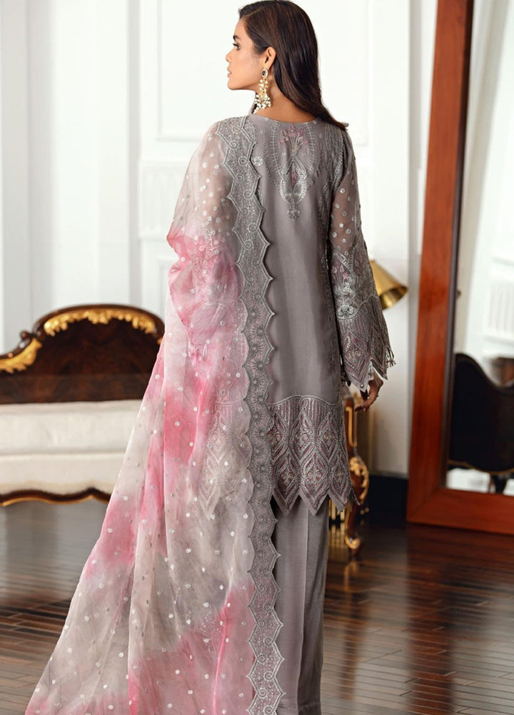 Jazmin Embroidered Chiffon Suits Unstitched 3 Piece JZ21EC 07-AMBROSIE - Festive Collection