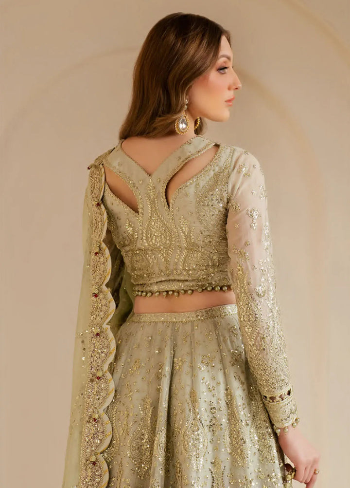 Jazmin Embroidered Chiffon Suits Unstitched 3 Piece JZ25WF WF 25-01 - Wedding Collection