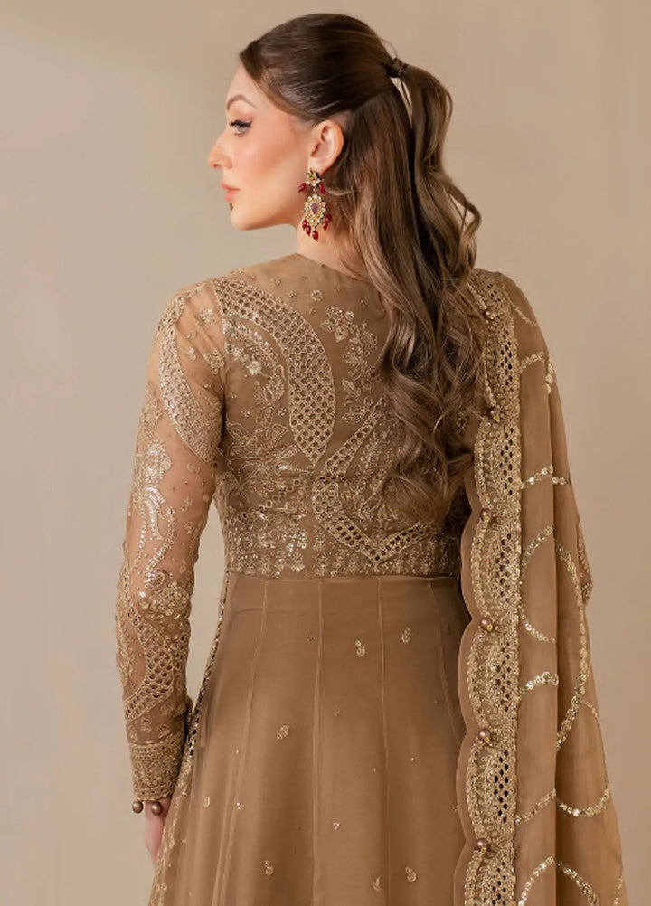 Jazmin Embroidered Chiffon Suits Unstitched 3 Piece JZ25WF WF 25-04 - Wedding Collection