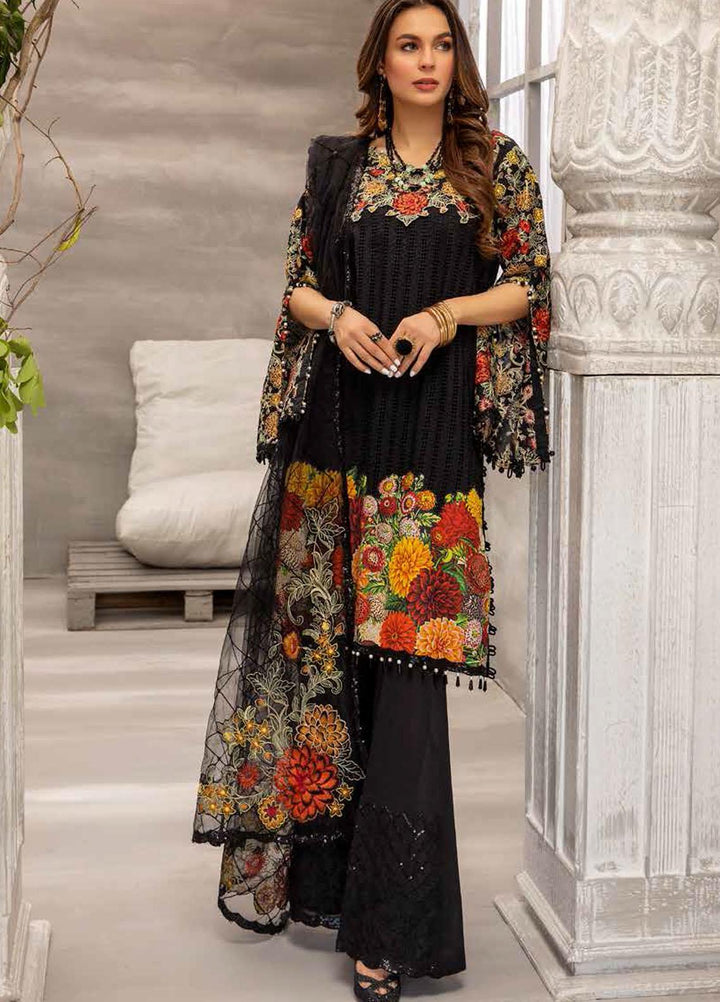 Jazmin By Adan's Libas Embroidered Lawn Suits Unstitched 3 Piece AL21J 05 After Dark - Luxury Collection