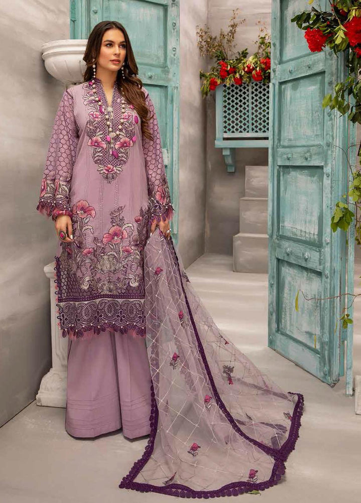 Jazmin By Adan's Libas Embroidered Lawn Suits Unstitched 3 Piece AL21J 06 Party Bling - Luxury Collection