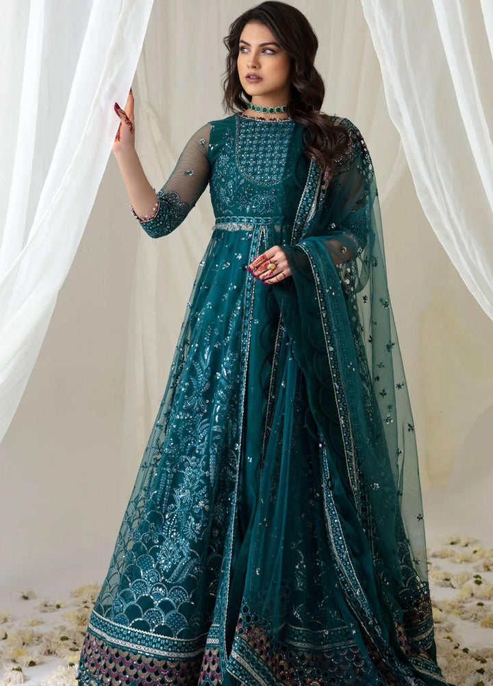 Jazmin Embroidered Net Suits Unstitched 3 Piece JZ23OE Amora - Formal Collection