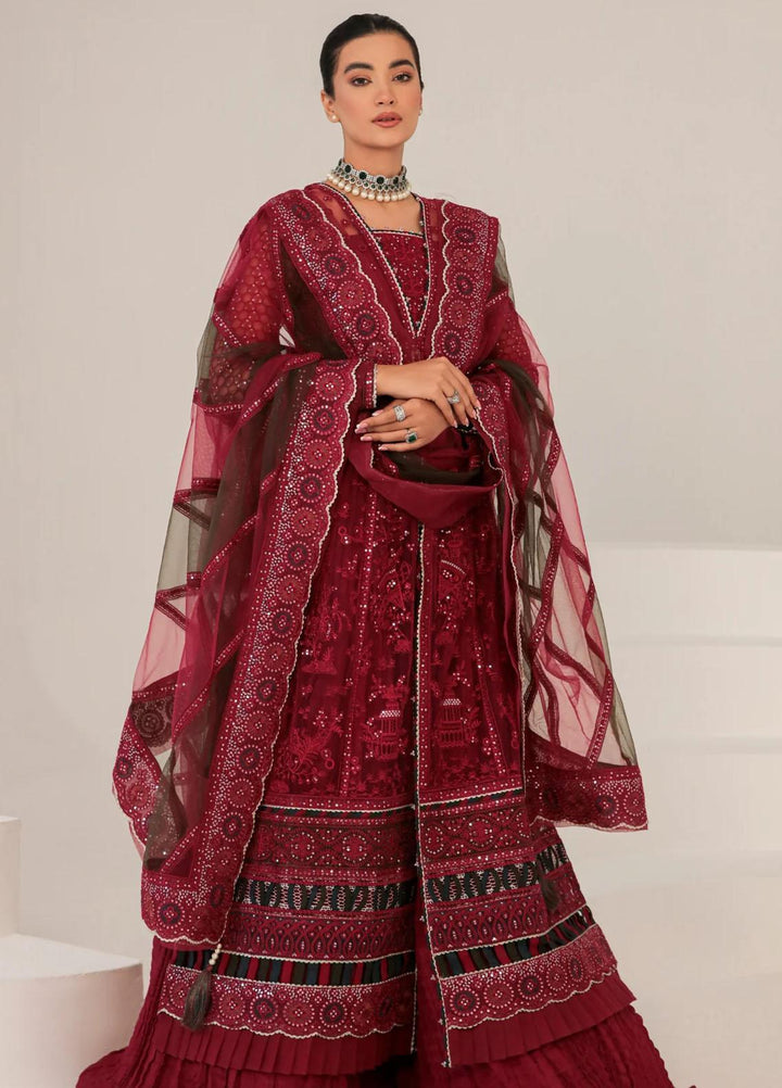 Jazmin Embroidered Net Suits Unstitched 3 Piece JZ23OE Raisel - Formal Collection