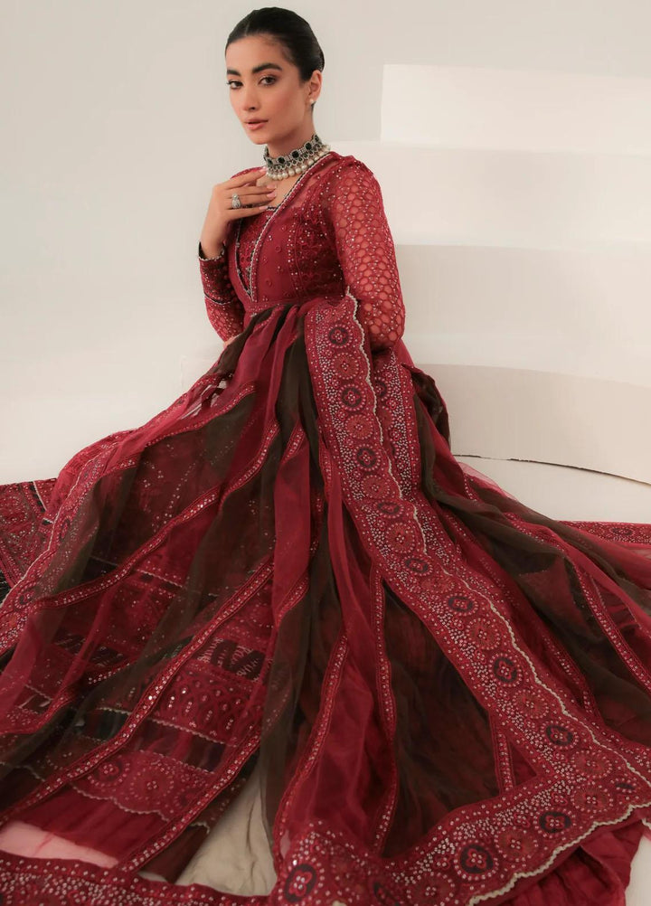 Jazmin Embroidered Net Suits Unstitched 3 Piece JZ23OE Raisel - Formal Collection