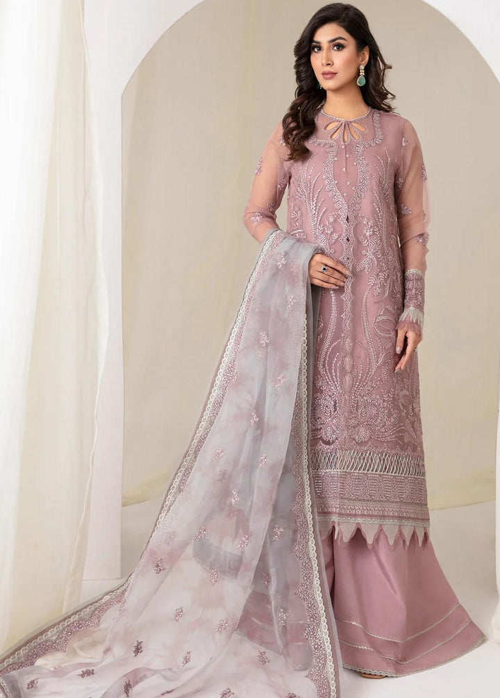Jazmin Embroidered Organza Suits Unstitched 3 Piece JZ23E 01 Solasta - Exclusive Collection