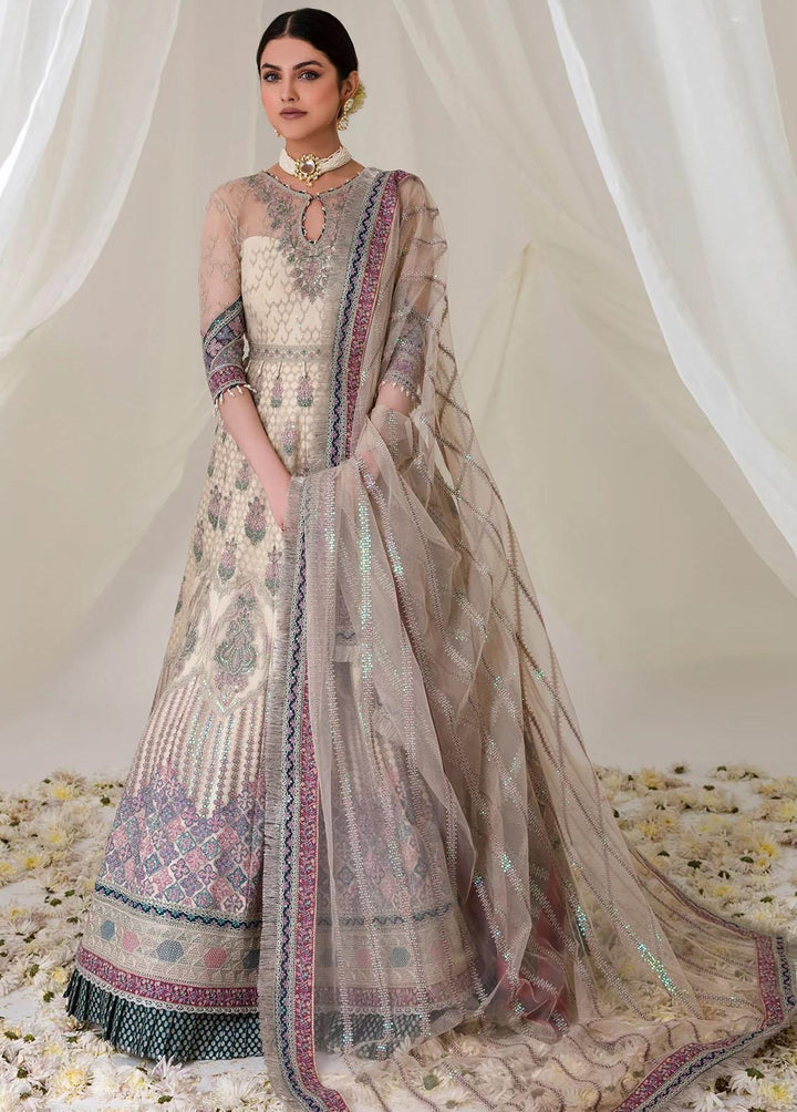 Jazmin Embroidered Net Suits Unstitched 3 Piece JZ23E 04 Klara - Exclusive Collection