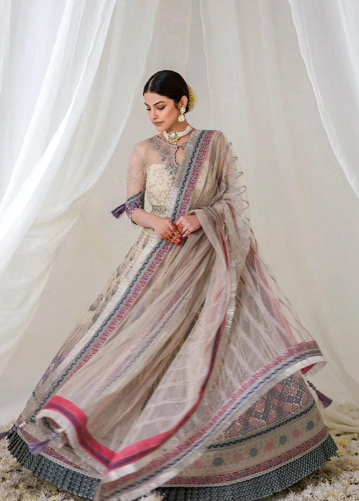 Jazmin Embroidered Net Suits Unstitched 3 Piece JZ23E 04 Klara - Exclusive Collection