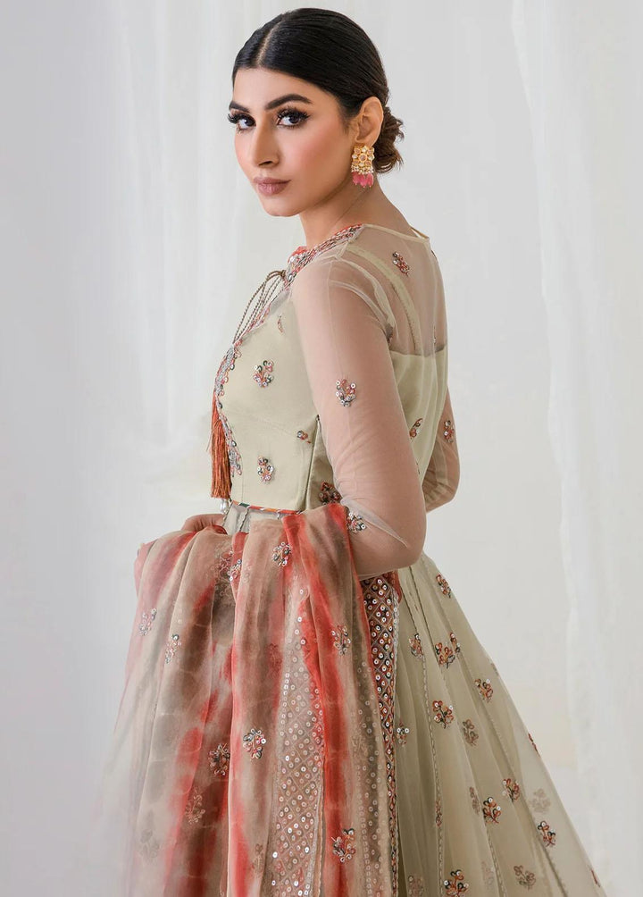 Jazmin Embroidered Net Suits Unstitched 3 Piece JZ23E 07 Aspen - Exclusive Collection