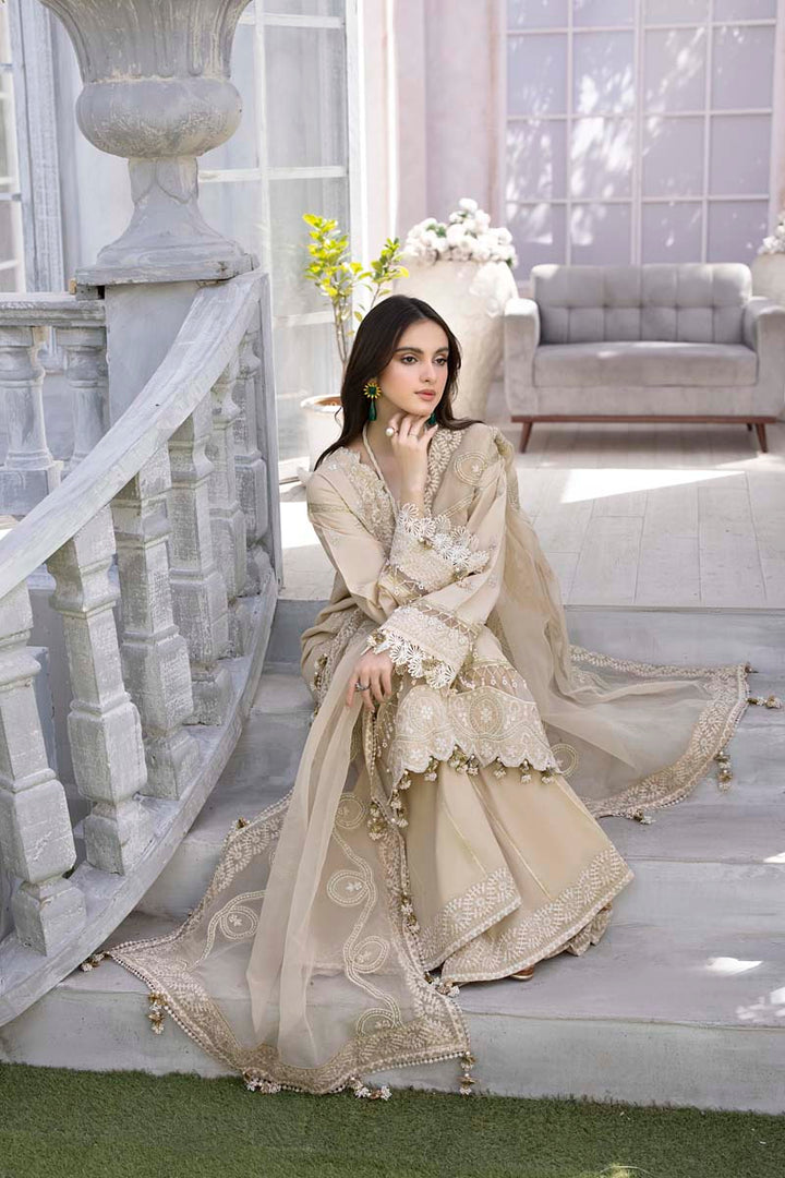 Husn E Adaa by Maham Sultan Unstitched Embroidered Lawn 3 Piece Suit MS26UHA Jazmine - Lawn Collection