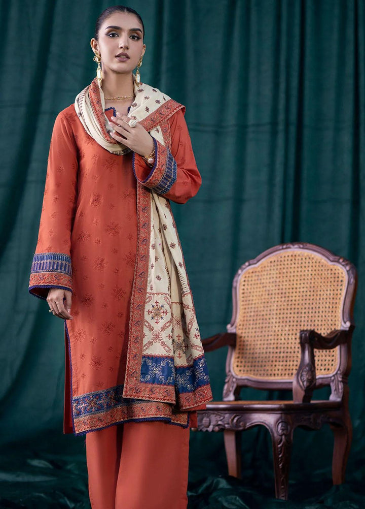 Jehan By Motifz Embroidered Khaddar Suits Unstitched 3 Piece MT23J 4351 Rumi - Winter Collection