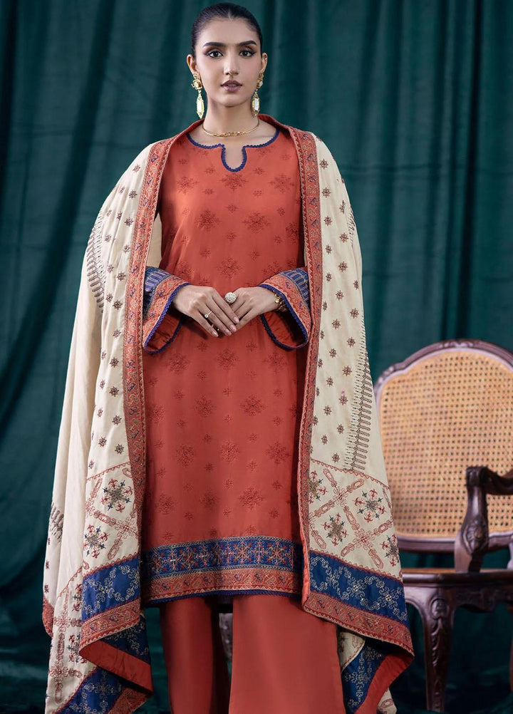 Jehan By Motifz Embroidered Khaddar Suits Unstitched 3 Piece MT23J 4351 Rumi - Winter Collection