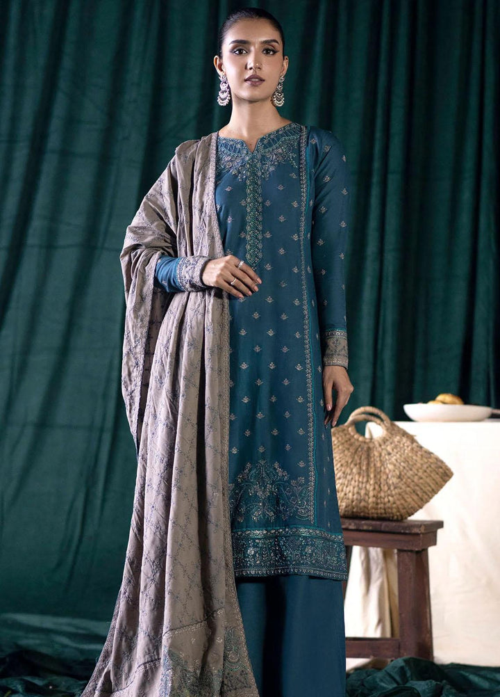 Jehan By Motifz Embroidered Khaddar Suits Unstitched 3 Piece MT23J 4355 Dama - Winter Collection