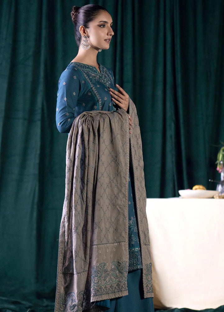 Jehan By Motifz Embroidered Khaddar Suits Unstitched 3 Piece MT23J 4355 Dama - Winter Collection