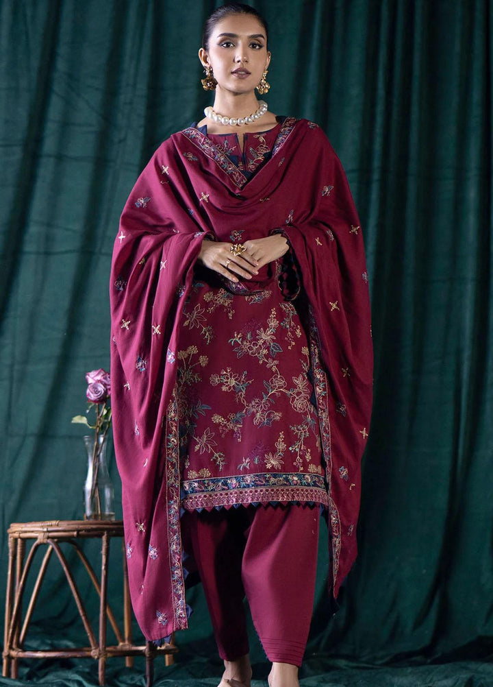 Jehan By Motifz Embroidered Khaddar Suits Unstitched 3 Piece MT23J 4357 Chione - Winter Collection