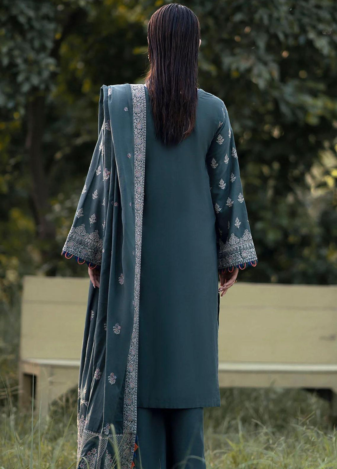 Jehan By Motifz Embroidered Khaddar Suits Unstitched 3 Piece MT23J 4358 Mandisa - Winter Collection