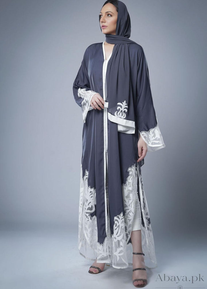 Abaya pk Luxury Nida Pret Abaya ABA22JW Diva Grey