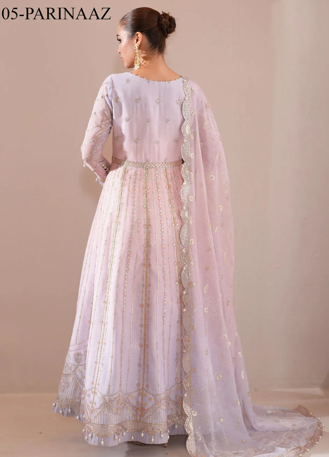 Jhalak by Alizeh Embroidered Chiffon Suit Unstitched 3 Piece AFB24J D-05 Parinaaz - Festive Collection