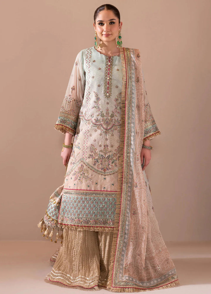 Jhalak by Alizeh Embroidered Chiffon Suit Unstitched 3 Piece AFB24J D-07 Pakiza - Festive Collection