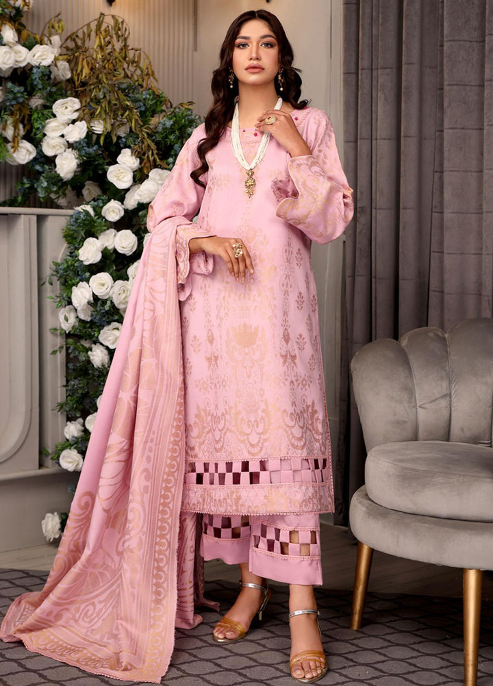 Jhalak By Humdum Embroidered Karandi Suits Unstitched 3 Piece HD23JH D-02 - Winter Collection