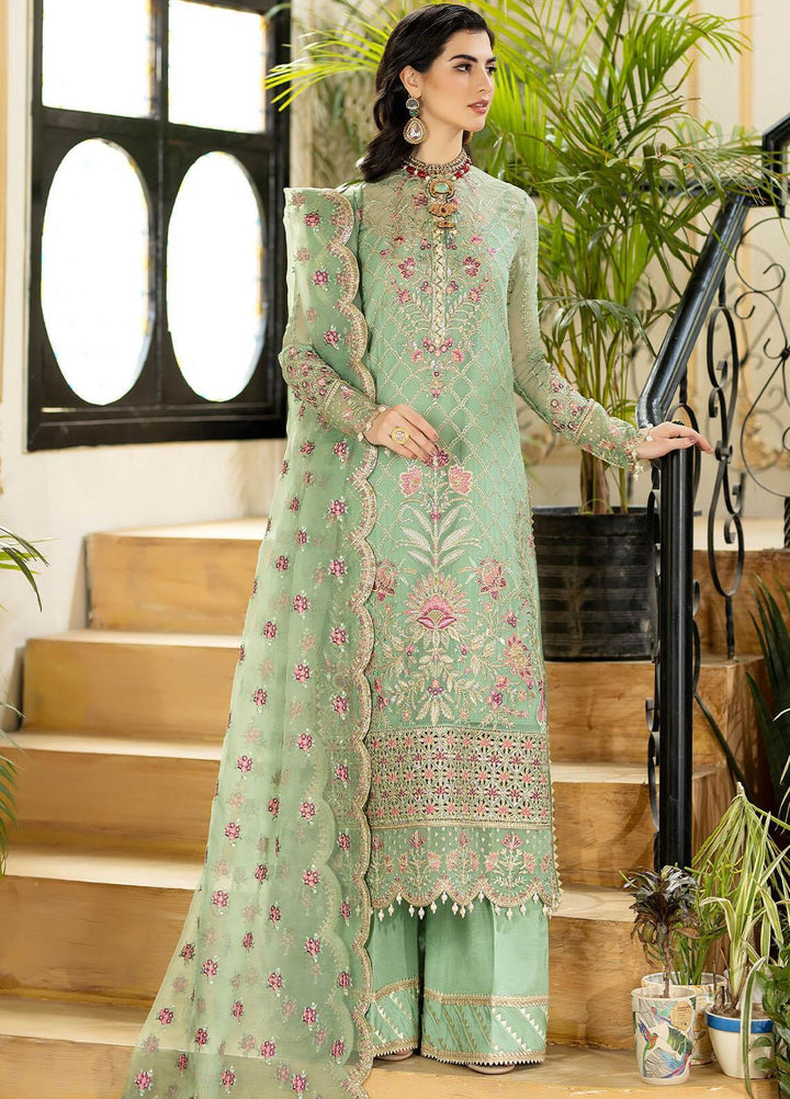 Jhalak By Imrozia Premium Embroidered Chiffon Suits Unstitched 3 Piece IMP23JH I-183 Justajoo - Luxury Collection
