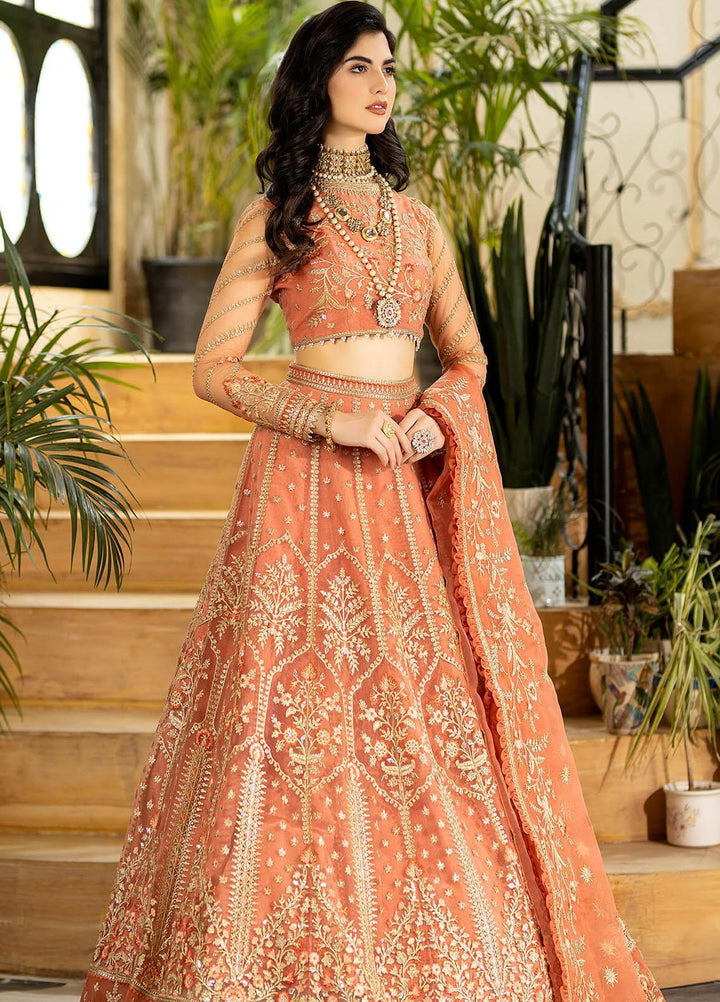 Jhalak By Imrozia Premium Embroidered Organza Suits Unstitched 3 Piece IMP23JH I-185 Sayoone - Luxury Collection