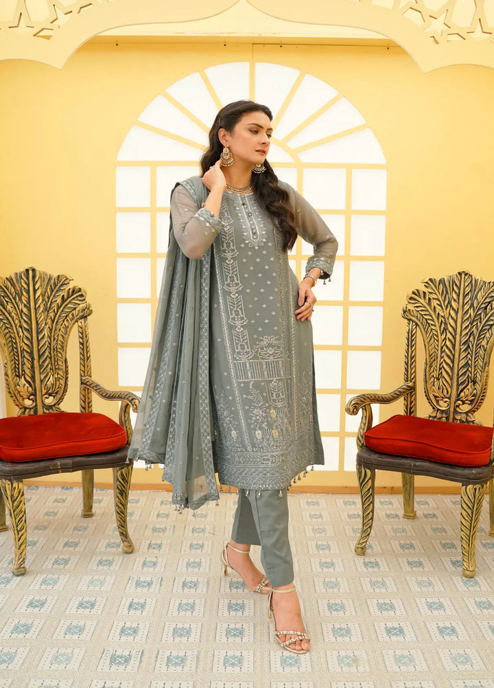 Jhankar By Zohan Ateeq Pret Embroidered Chiffon 3 Piece Suit Abeeha