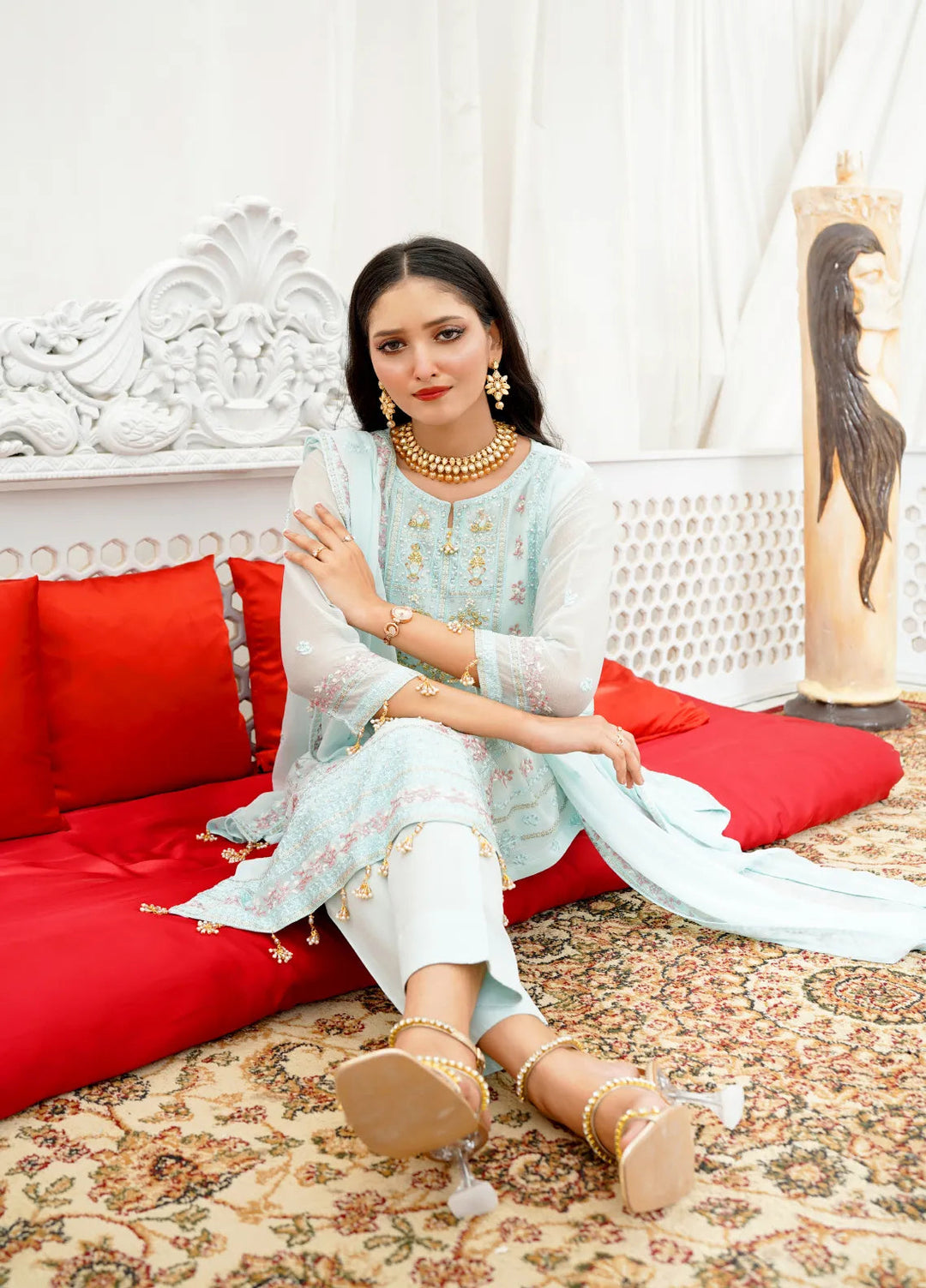 Jhankar By Zohan Ateeq Pret Embroidered Chiffon 3 Piece Suit Ayesha