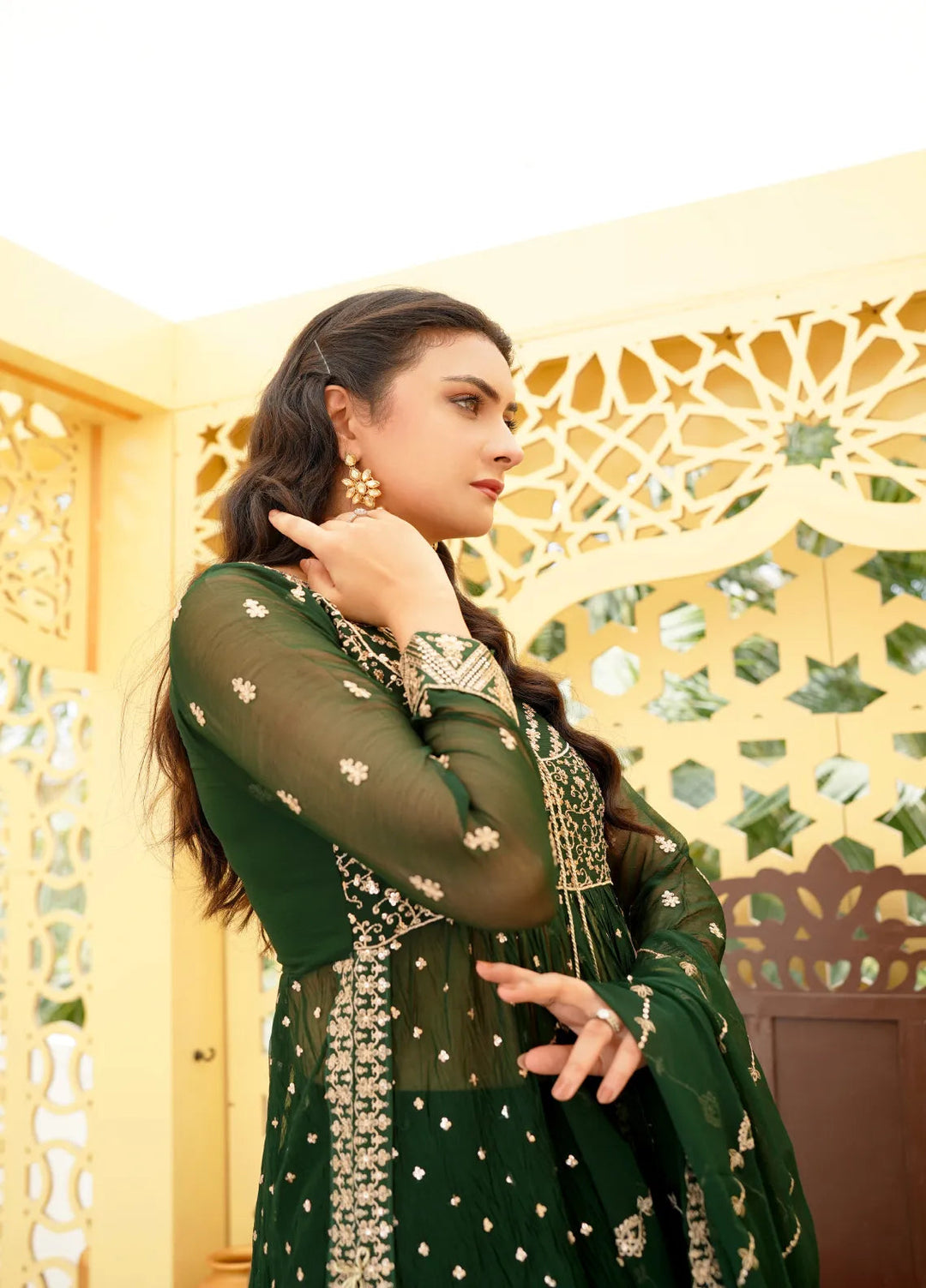 Jhankar By Zohan Ateeq Pret Embroidered Chiffon 3 Piece Suit Fatima