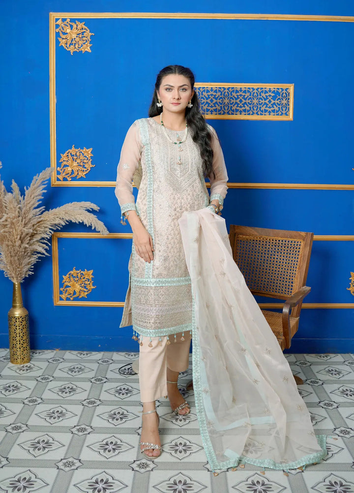 Jhankar By Zohan Ateeq Pret Embroidered Organza 3 Piece Suit Inaya