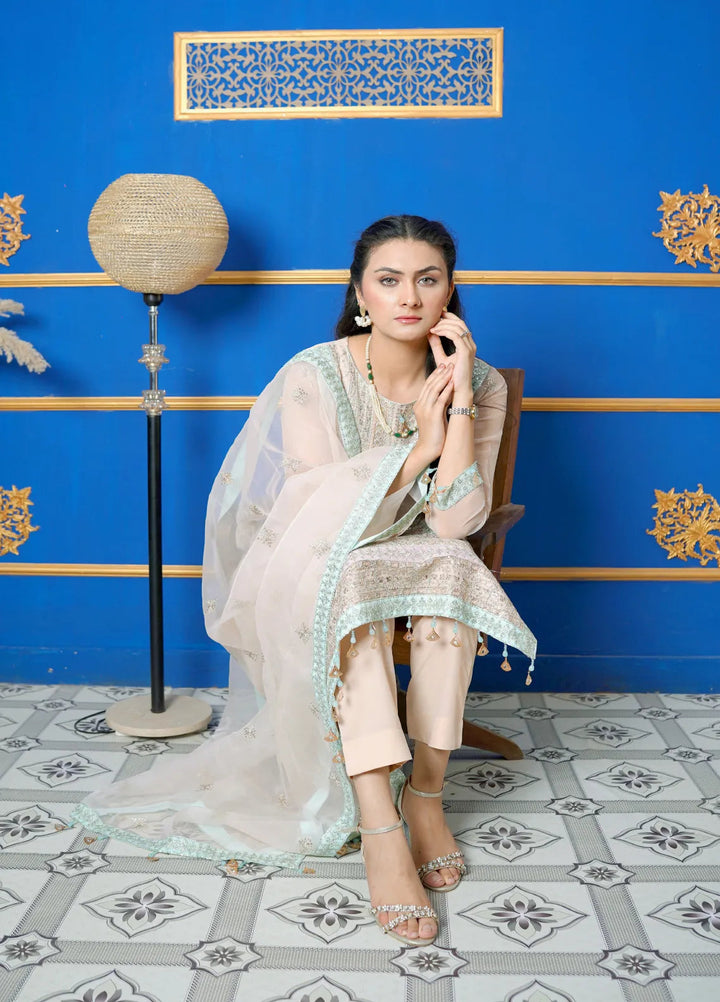 Jhankar By Zohan Ateeq Pret Embroidered Organza 3 Piece Suit Inaya