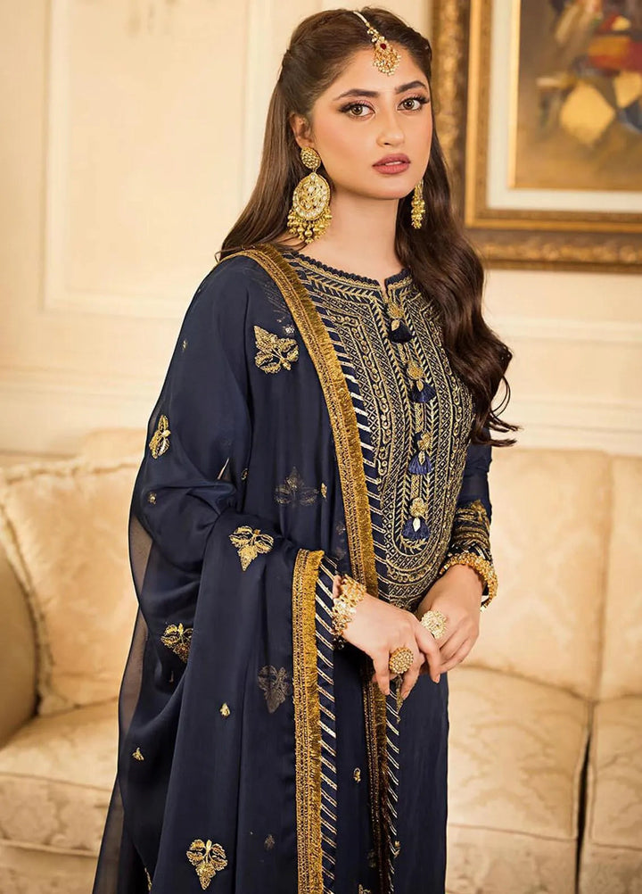 Jhilmil By Asim Jofa Embroidered Cotton Unstitched Suit 3 Piece AJ23JM AJJM-05 - Festive Collection