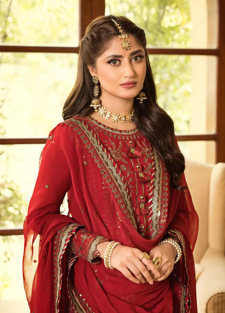 Jhilmil By Asim Jofa Embroidered Cotton Unstitched Suit 3 Piece AJ23JM AJJM-07 - Festive Collection