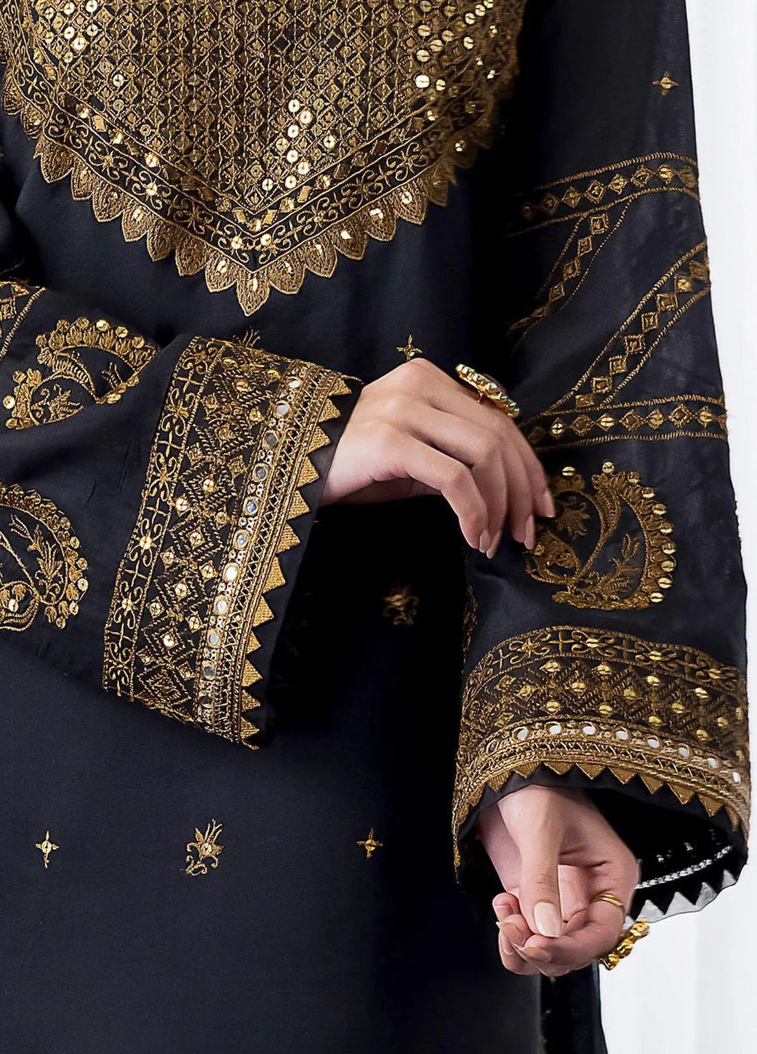 Jhilmil By Asim Jofa Embroidered Cotton Unstitched Suit 3 Piece AJ23JM AJJM-14 - Festive Collection