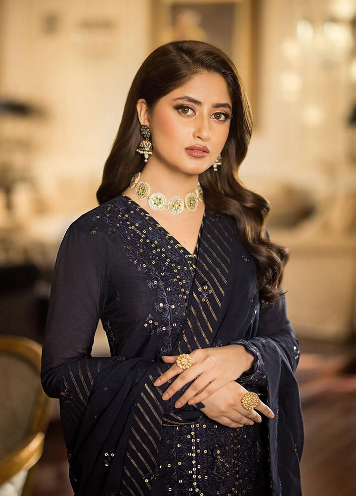 Jhilmil By Asim Jofa Embroidered Cotton Unstitched Suit 3 Piece AJ23JM AJJM-16 - Festive Collection