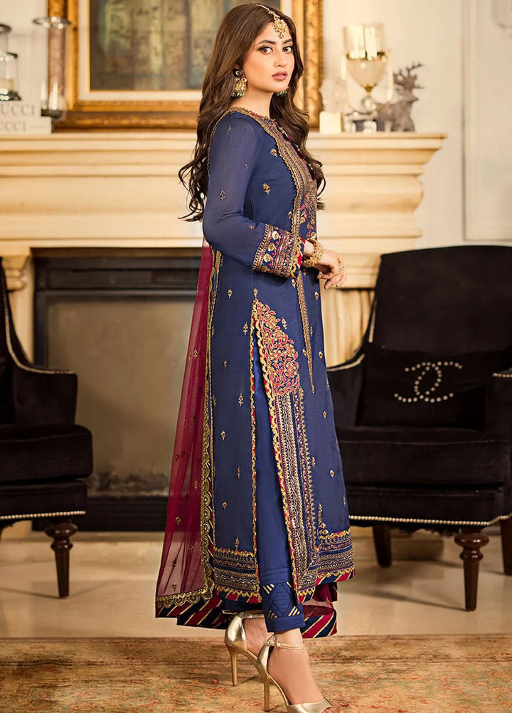 Jhilmil By Asim Jofa Embroidered Cotton Unstitched Suit 3 Piece AJ23JM AJJM-17 - Festive Collection