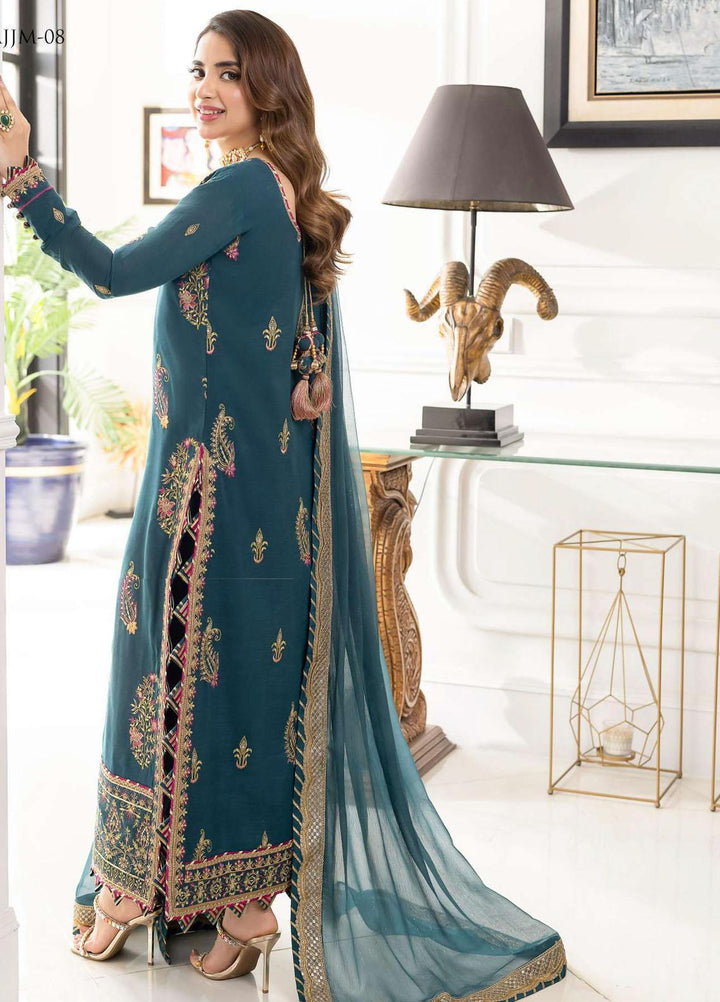 Jhilmil By Asim Jofa Embroidered Cotton Suits Unstitched 3 Piece AJ23JM AJJM-08 - Festive Collection