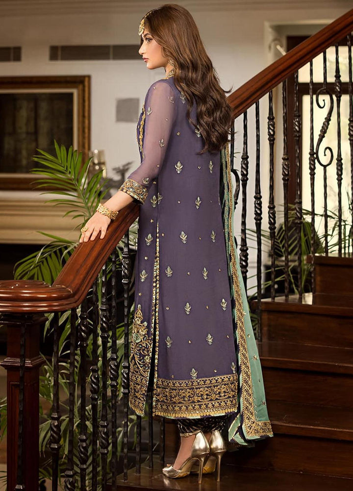 Jhilmil By Asim Jofa Embroidered Chiffon Suits Unstitched 3 Piece AJ23JM AJJM-09 - Festive Collection