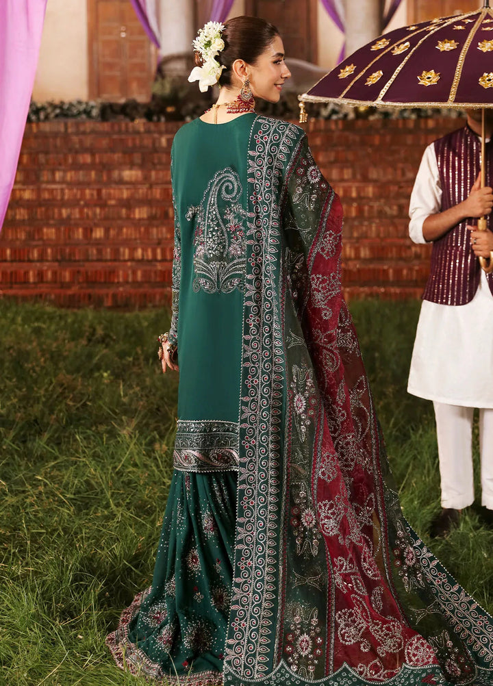 Jhoomro By Nureh Embroidered Chiffon Suit Unstitched 4 Piece NU24J NL-68 Shadmani - Formal Collection