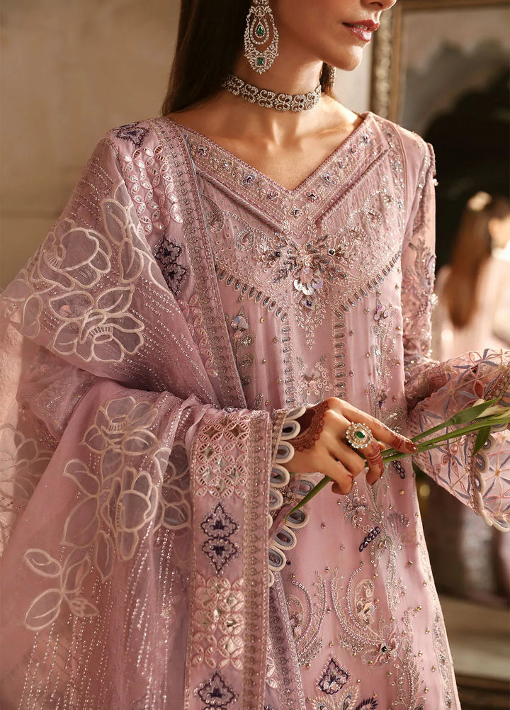 Jhoomro By Nureh Embroidered Chiffon Suit Unstitched 4 Piece NU24J NL-69 Rania - Formal Collection