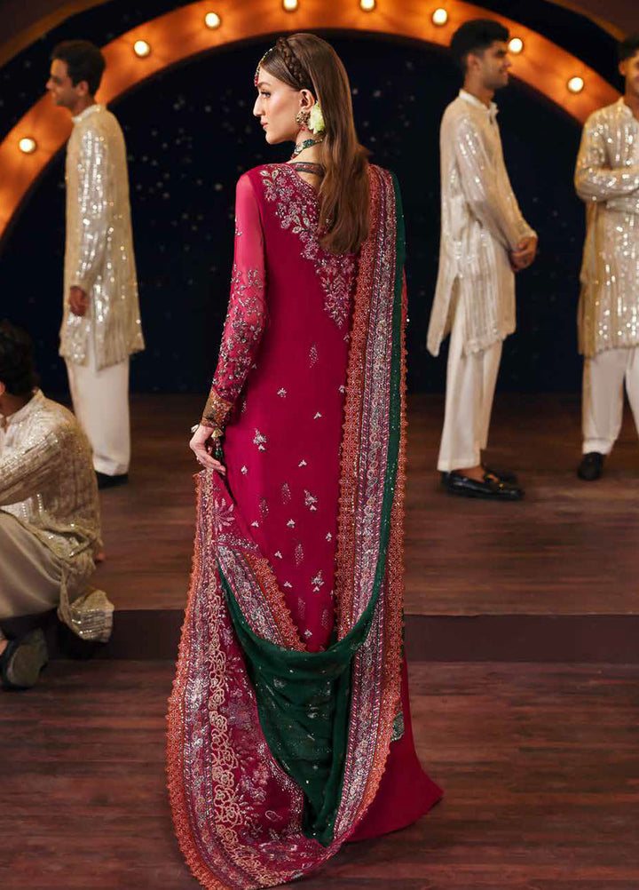 Jhoomro by Nureh Embroidered Chiffon Suits Unstitched 4 Piece NU25JF NL-82 - Formals Collection