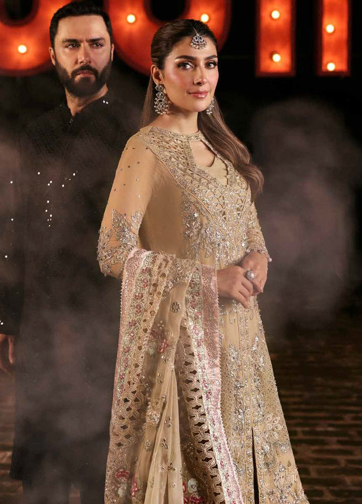 Jhoomro by Nureh Embroidered Chiffon Suits Unstitched 4 Piece NU25JF NL-85 - Formals Collection