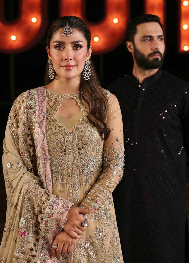 Jhoomro by Nureh Embroidered Chiffon Suits Unstitched 4 Piece NU25JF NL-85 - Formals Collection